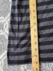 BDG Slim Fit Men’s Crew Neck T-Shirt Striped L Black & Gray