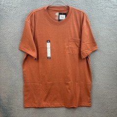 Dickies T Shirt Mens XL Orange Heavyweight Heathered Short Sleeve Pocket Tee