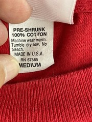 Vintage 80s-90s Coca Cola Classic Red Single Stitch T-shirt Sz M Embroidered