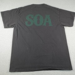 Sons Of Anarchy Shirt Mens Large Black Ireland Reaper Skull SOA TV Show Tee