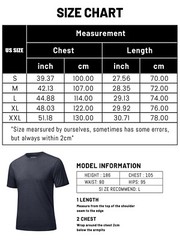 Men’s Workout T-Shirts Short Sleeve Performance Shirts Gym Athletic Casual Tops