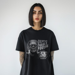 Retro Horror Monster T-Shirt – Vintage Creature Feature Graphic Tee A175
