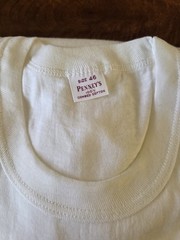 New NWOT Vintage 50s Penny’s White Blank Soft T-shirt Size 46 100% Combed Cotton