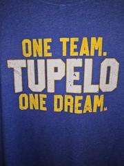 Tupelo High School 2021 Game Time Xl Mens Blue Double-sided Graphic Logo Tshirt