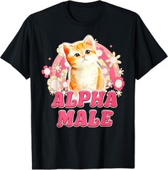 Alpha Male Cat Kitten Funny for Men Women T-Shirt