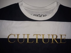 MIGOS CULTURE 2018 Embroidered Striped Men’s Shirt Culture Shirt Size SMALL NEW