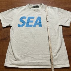 Wind And Sea T Shirt Mens M Cream Speckled Oversized Heavyweight City Urban Art