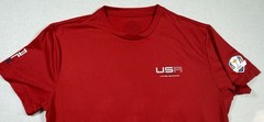 RLX Ralph Lauren Shirt Mens M Ryder Cup 2016 Red USA Performance Golf t-Shirt