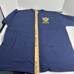 Vintage New York Police Dept NYPD Navy Blue T-Shirt Size XL Fruit Of The Loom