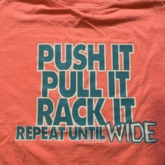 Vintage WIDE GUYZ Shirt XL Pink Single Stitch 90s Gym Bodybuilding Muscle Beach