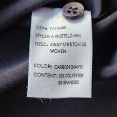 Day & Age Men’s Apparel w-way Stretch Black Polo Shirt – Size: Medium