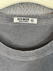 Buck Mason T Shirt Mens Extra Large Gray Minimalist SLIM FIT Crew Neck USA