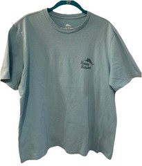 Tommy Bahama Men’s M Tee Shirt You Say Tomato I say Bloody Mary Turquoise Haze