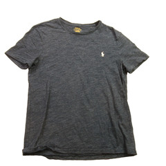 Polo Ralph Lauren Shirt Mens Medium Short Sleeve Crew Neck Custom Slim Fit Blue