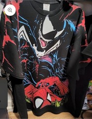 VENOM SPIDERMAN ON A SHAKA HEAVYWEIGHT GARMET DYED T SHIRT Jumbo Print “MODERN”