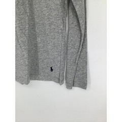 Polo Ralph Lauren Mens Small Grey Heather Long Sleeve Crew Cotton T-Shirt O3-20