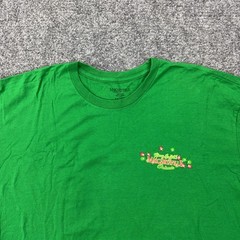 Margaritaville Shirt Mens XL Green Christmas Parrot White Sand Beach Tee Tagless