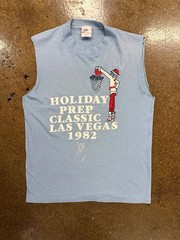 Vintage 80s Nike T Shirt Men’s Medium Made In USA Holiday Classic Basketball 82