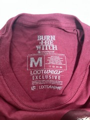 Medium Anime Burn The Witch Crunchyroll Loot Crate T Shirt Maroon Tagless