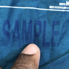 Eddie Bauer Shirt Mens Medium Meridian Blue Pocket Tee Tagless Sample Cotton
