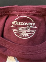Shark Week Men’s T-Shirt Sz M Graphic Maroon Red Discovery Channel Store