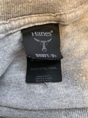 Hanes Men’s Beefy-T 3XLT Gray T-Shirt – Best-Seller!
