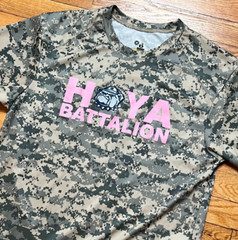 Georgetown University Army ROTC T Shirt Size M “Hoya” Breast Cancer Awareness