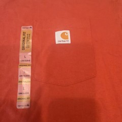 Carhartt Men’s NWT Loose fit Heavyweight Long Sleeve Pocket T-Shirt Chili Sz L