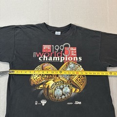 Vintage Salem Chicago Bulls Shirt Mens 2XL XXL Black 90s Championship Rings USA