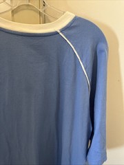 Vintage Foot Locker 2XL Blue Shirt Cotton Raglan Contrast Collar Y2K Streetwear