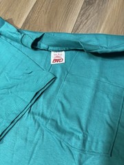Vintage 90s BVD Blue Green Teal Pocket Shirt Mens 3XL Blank Cotton Short Sleeve