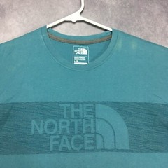 The North Face Mens Graphic T Shirt Adult size Large Teal Blue Short Sleeve Tee