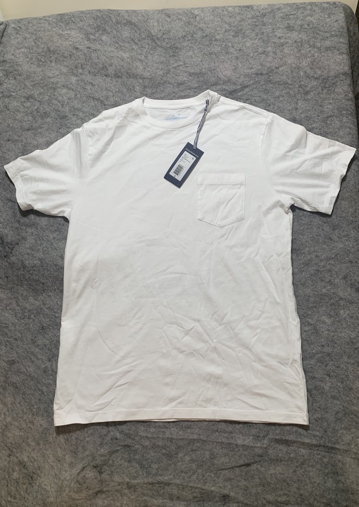 Vineyard Vines Men’s Short Sleeve Pocket T-Shirt White Size Small (S) – NWT