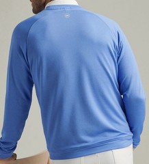 Peter Millar Blue Sea Beaumont Performance Crew Neck Long Sleeve Pullover NWT XL