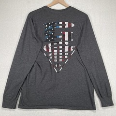 Columbia PHG Shirt Mens M Gray Outdoor Long Sleeve Hunting Crew Neck