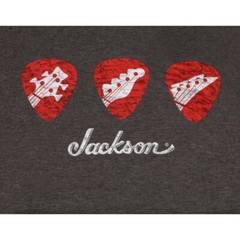 Jackson Guitars Pick T-Shirt, Charcoal, XXL