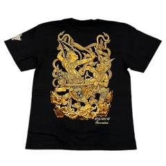 Rock Eagle Thai Art on T-Shirt – Ramayana Ramakien – Extra Large