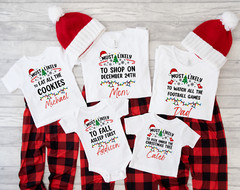 Personalize Gildan Heavy Cotton T-Shirt Newborn-2XL~Most Likely To-Christmas
