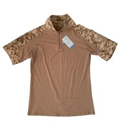MAGCOMSEN Men’s Size XL Tactical Military 1/4 Zip Short Sleeve T-Shirt New