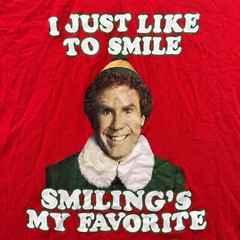 Elf Ugly Shirt XXL Mens Red Tee 2XL Ripple Junction Christmas Movie Funny Top