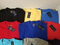 New Mens Club Room 100% Cotton Crew Neck Shirt. 9 colors to choose. Retail 19.50
