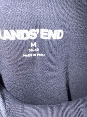 Lands End Men’s Medium Black Long Sleeve Crew Neck Shirt 20Wx28L