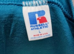Russell Athletic Adult Large Cyan TShirt