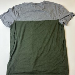 APT 9 Shirt Mens Large Gray Olive Green Premier Flex Crewneck Casual Tee Soft