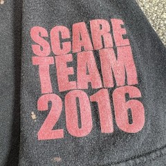 Suicide Squad Six Flags T Shirt Mens XL Black Harley Quinn Joker Scare Team 2016