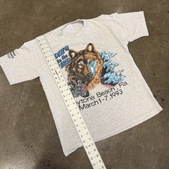 Vintage 90s 1993 Daytona Beach Bike Week Shirt Size Large Biker Wolf Graphic