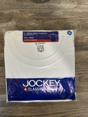 2005 Jockey Classic Tall Man Crew Neck T-Shirts 2-Pack XL Comfortable Modern Fit