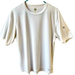 REI Co Op White Active T-Shirt Logo Moisture Wicking UPF 50 Hiking Mens Large
