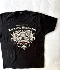 Release Your Inner Badass T-Shirt Black L Pre-Shrunk 100% Ringspun Cotton Tultex
