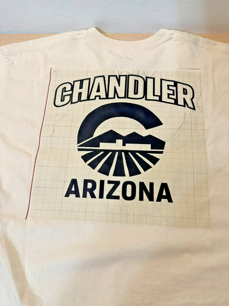 Custom Chandler AZ Tee – DTF Print on Repurposed Shirt